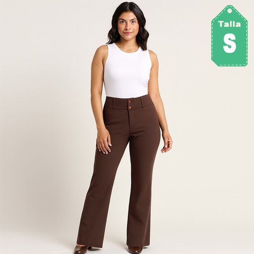 [6458] Pantalon Durian Café- S