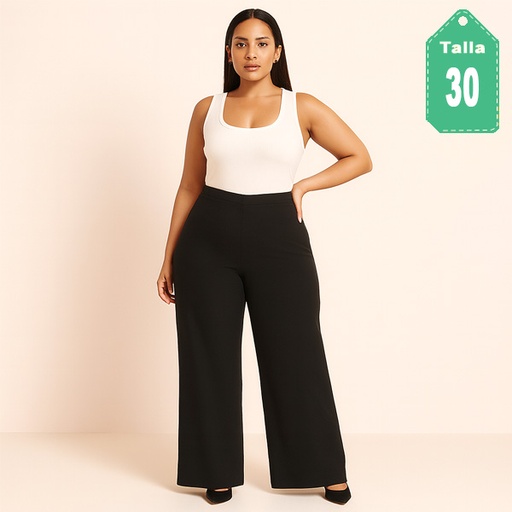 [6460] Pantalon Negro- 30