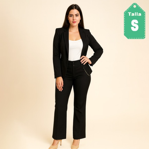 [6461] Pantalon For Me Negro- S