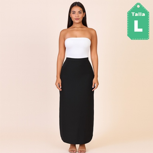 [6465] Falda Lush Negro- L