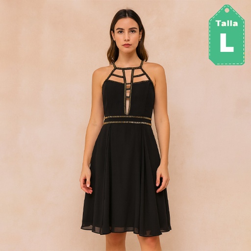 [6468] Vestido Ark&Co Negro- L
