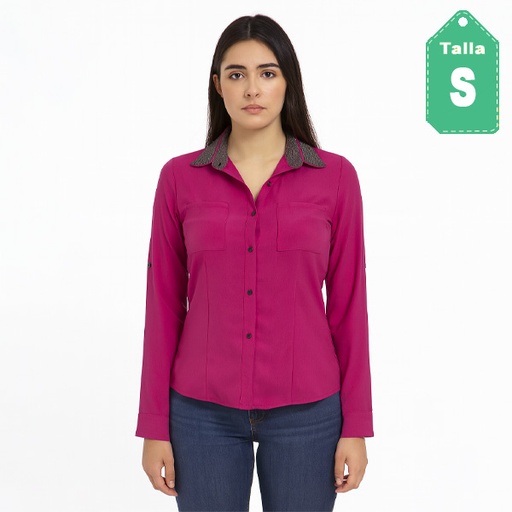 [6481] Camisa Esley Fucsia- S