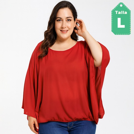 [6482] Blusa Blue Shetch Rojo- L