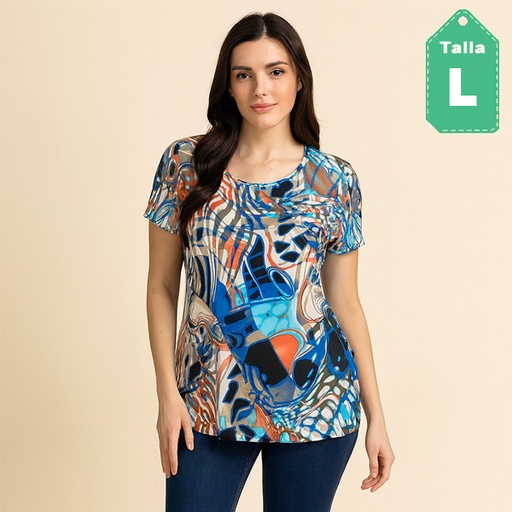 [6483] Blusa Gizel Multicolor- L