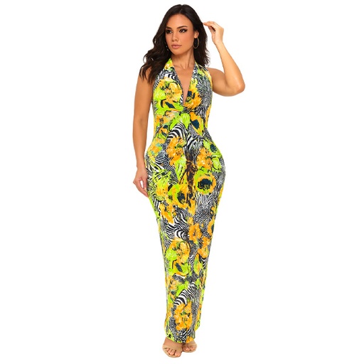 [6498] Vestido Caribbean Queen Estampado