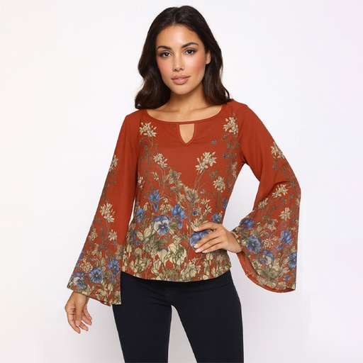 [6501] Blusa Yoyo Floral