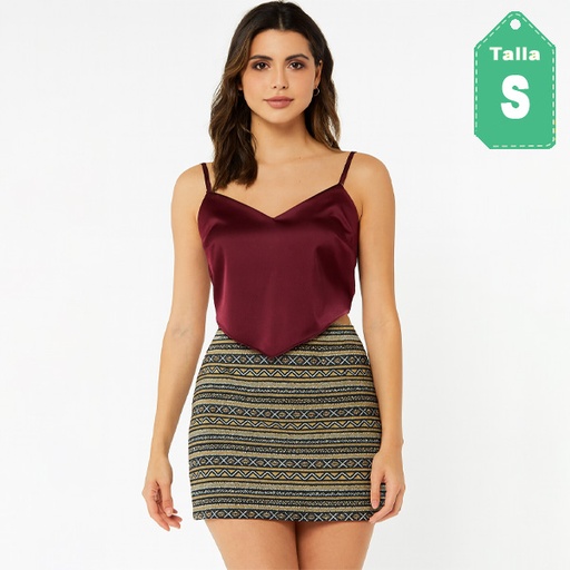 [6554] Falda Forever21 Multicolor- S