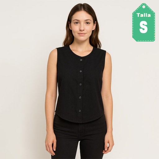 [6565] Camisa Negro- S