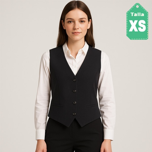 [6567] Chaleco Negro- XS