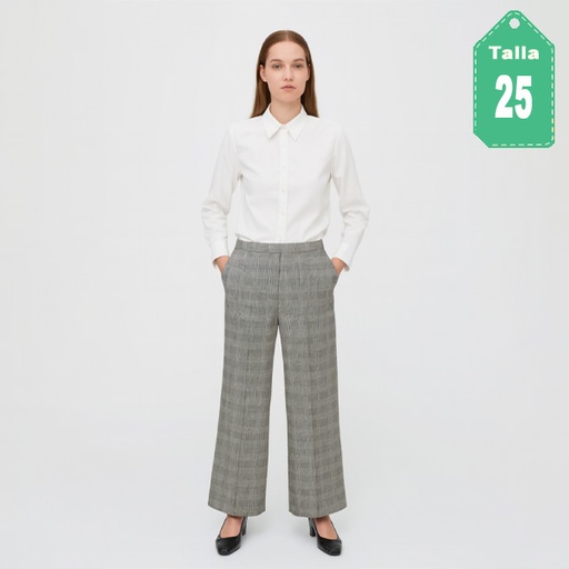 [6572] Pantalon Sisley Cuadros- 25