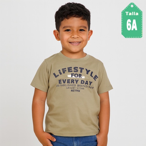 [6576] Franela Retro Republic Gris- 6