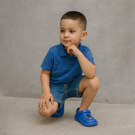 [6587] Crocs Happy Azul Rey- 30