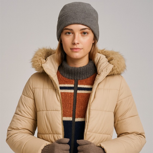 [6611] Gorro de Invierno Old Navy Gris- Unica