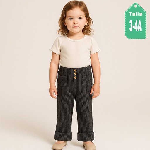 [6628] Leggins Zara Gris- 3/4