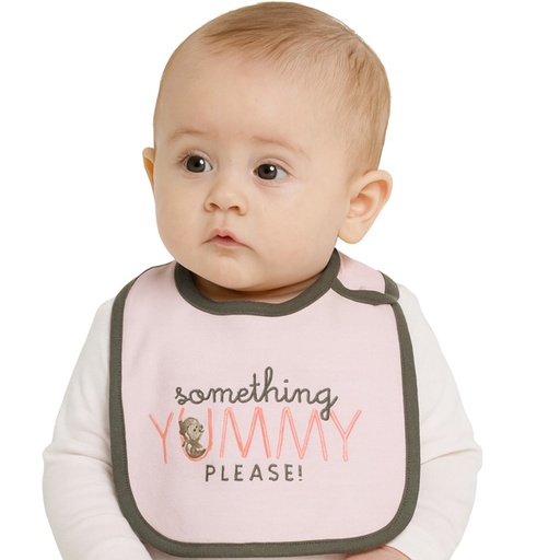 [6632] Babero Carter´s Rosa bebe y Gris 