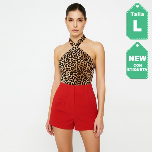 [6648] Short Ovi Rojo- L