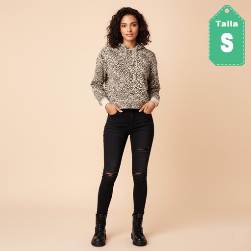 [6684] Sweater Socialite Animal Print- S