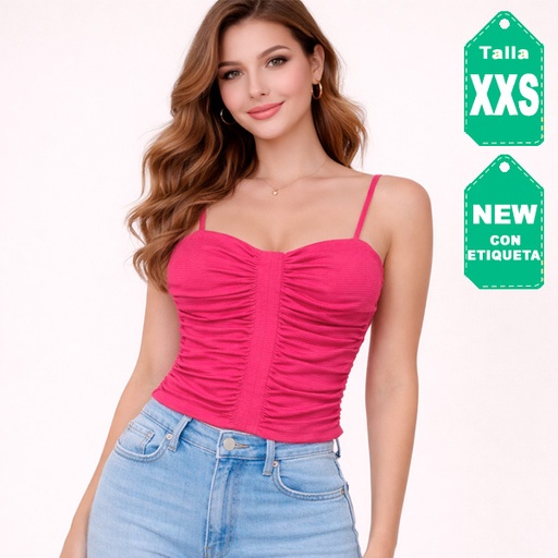 [6752] Blusa Studio F Fucsia- XXS