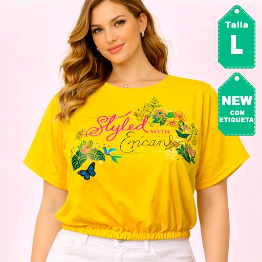 [6780] Blusa Encanto Studio F Amarillo- L