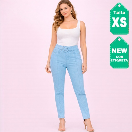 [6795] Jeans Ela Azul Claro- XS
