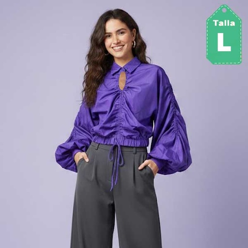[6814] Blusa High Light Morado- L