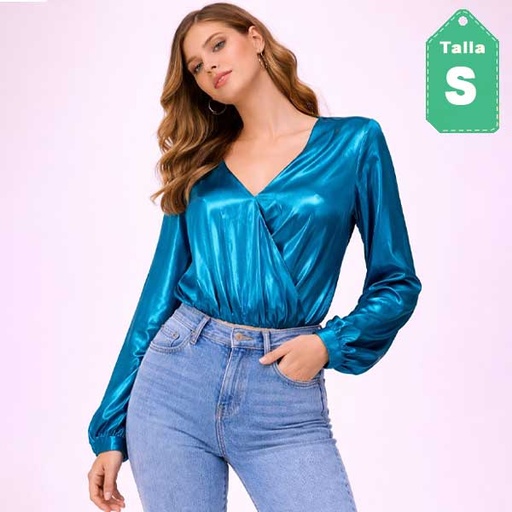 [6815] Body Magnolia Azul Electrico- S