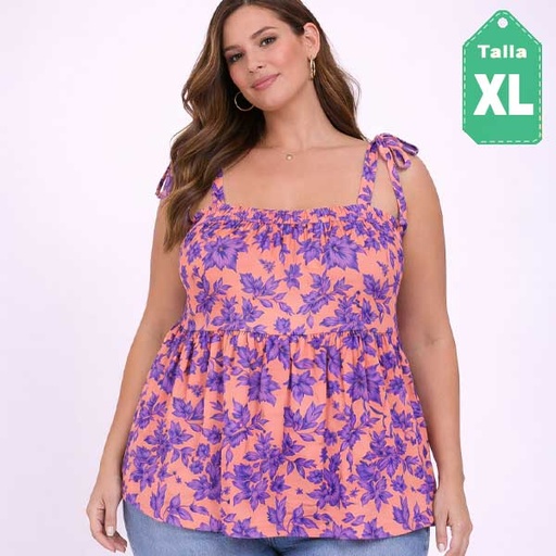 [6826] Blusa Universal Thread Floral- XL