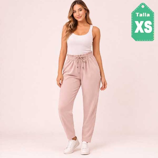 [6873] Pantalon Zara Rosa Vieja- XS