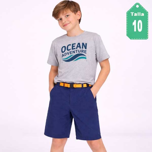 [6878] Short Columbia Azul Marino- 10