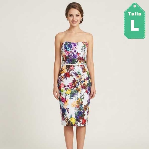 [6902] Vestido Kimcine Floral- L