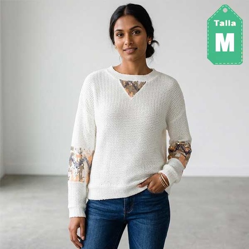 [6908] Sweater Potter´s Marfil- M