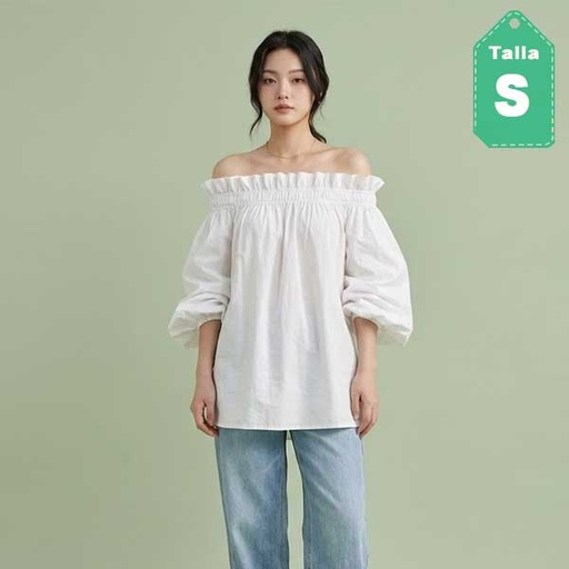 [6916] Blusa Salbaut Blanco- S